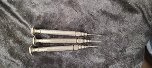 3 Vintage RULETA Juwelier Schraubendreher Hergestellt in den USA Flachkopf - Bild 1 von 4