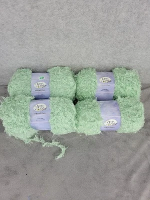 Lot of 4 Yarn Bee Polyester Frosting Cream Mint Yarn Knitting 1.1lbs - Image 1 of 4