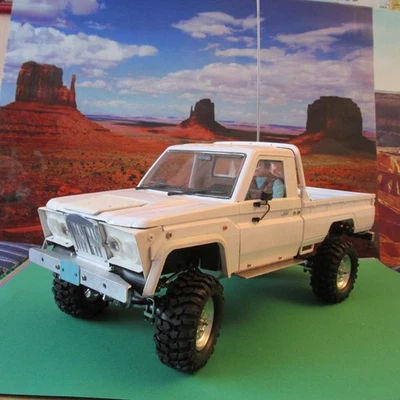 HANDMADE JEEP GLADIATOR  TOYOTA  1/10 RC VINTAGE PICKUP TRUCK CUSTOM PROJECT 4WD - Photo 1/4