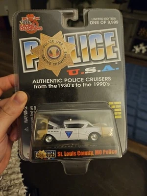 1957 Buick Police St Louis 1/64 Racing Champion Released 1999 White  - Image 1 of 2