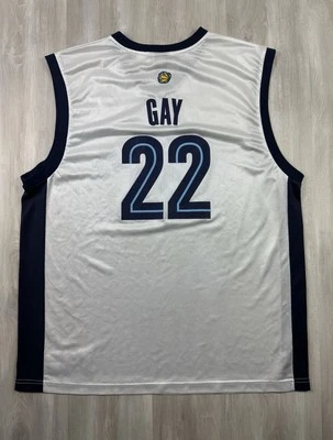 Vintage Reebok NBA Memphis Grizzlies White /Blue Rudy Gay #22 Jersey Size XL - Image 1 of 4
