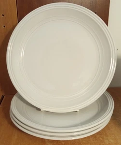 Mainstays ARCTIC WHITE Dinner plate set of 4, 10 1/2", Stoneware, Excellent - Picture 1 of 10