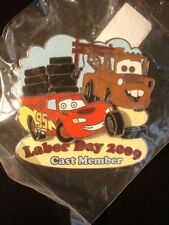 Disney Pin DLR Cast Member Labor Day 2009 TowMater and Lightning McQueen LE1250
