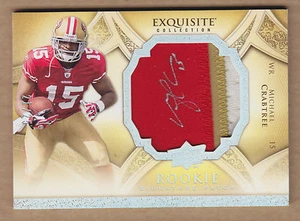 09 2009 Exquisite HoloFoil SILVER Michael Crabtree 3C JSY Patch Auto RC #'d /25 - Picture 1 of 2