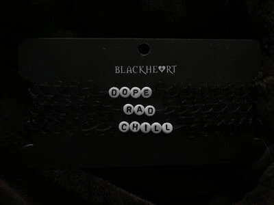 Juego de 3 gargantillas Hot Topic BlackHeart Rad, Dope y Chill Foto 1 de 2