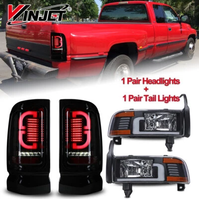 Faros LED DRL para Dodge Ram 1500 2500 3500 1994-2002 + luces traseras LED 4 piezas Foto 1 de 4
