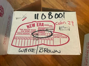 Vtg 80s New Era Snapback Mesh Trucker Box (17)  Made White  M/L New Deadstock - Picture 1 of 7