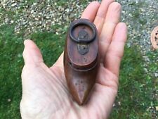 Antique Wooden Shoe Clog Snuff Box 19th Century French