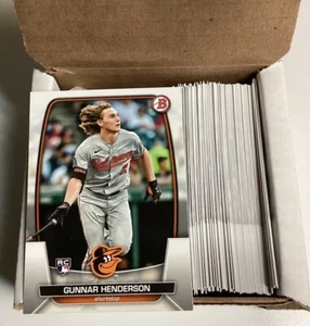 2023 Bowman Baseball COMPLETE 100 CARD BASE SET 1-100 Henderson Rookie Card - Picture 1 of 2