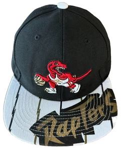 Mitchell & Ness TORONTO RAPTORS Black White Gold NBA Snapback Hat Cap - Picture 1 of 16