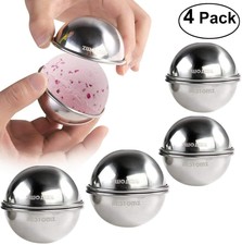 Bath Bomb Mold Stainless Steel 8 Molds Gift Party Mold 2.6'' 2.8'' Homemade Ball