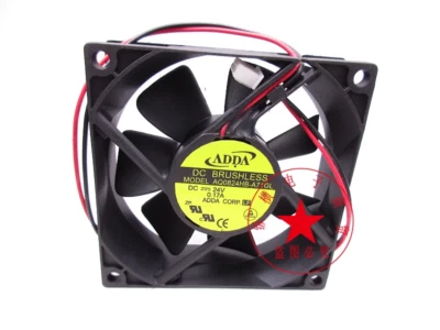 1PC ADDA AQ0824HB-A71GL 24V 0.17A 8025 8CM Cooling Fan - Image 1 of 2