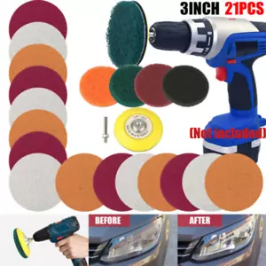 21X 3" Car Headlight Lens Restoration Repair Kit Polishing Cleaner Cleaning Tool - Picture 1 of 11