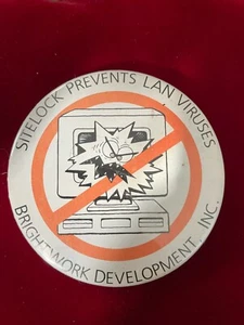 Sitelock verhindert LAN-Viren Brightwork Entwicklung inkl. Pin Button 3" Computer - Bild 1 von 2