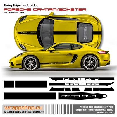  Racing Stripes set for Porsche Cayman / Boxster 2014 - 2018 - Image 1 of 4