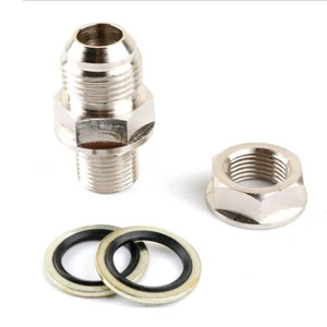 Turbo Oil Pan Drain Oil Return Drain Plug Adapter Bung Fitting 10AN to M18x1.5mm - Picture 1 of 5