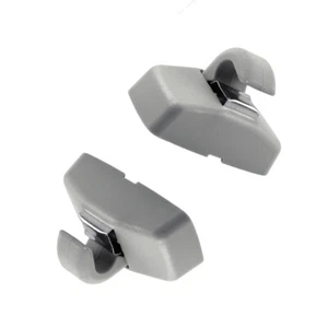 2X SUN VISOR HOOK CLIP BRACKET FOR VW GOLF CADDY PASSAT POLO AMAROK 3B0857561B - Picture 1 of 7