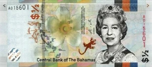 Bahamas Banknote Neu 50 Cent Pick 77 UNC Uncirculated - Bild 1 von 2