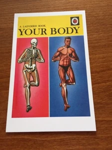 Ladybird Book Themed Postcard - Your Body - NEW - Picture 1 of 1