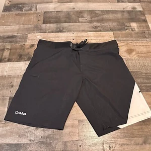 Da Hui Board Shorts Size 40Black Men Casual Basic Norm Retro 40x10.5 - Picture 1 of 8