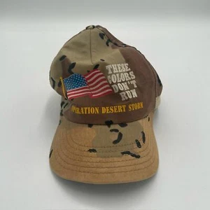 Vintage United States USA Operation Desert Storm Camouflage Snapback Hat Cap - Bild 1 von 4