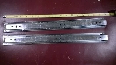 1 pair, Fulterer, 18-Inch Full Extension side mount Drawer Slide . SC01-33 - Image 1 of 2