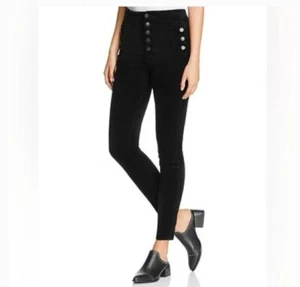 Jeans skinny donna neri Natasha con bottoni a mosca J Brand taglia 25 - Foto 1 di 7