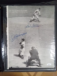 Joe DiMaggio Bob Feller doppelt signiertes Magazin Foto JSA LOA - # - Bild 1 von 20