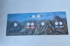 Vintage Factory Original Super Contra? Control Panel Overlay Sticker Arcade - Picture 1 of 7