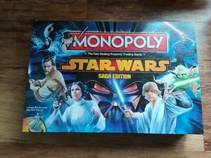 Star Wars monopoly Saga edition. Pre-owned Complete Very Good Condition - Picture 1 of 4
