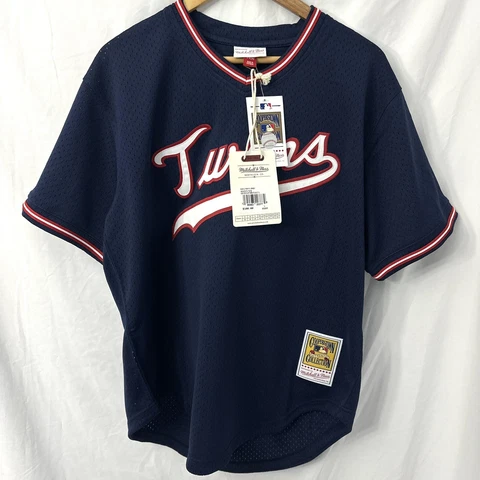 Mitchell Ness Cooperstown 1985 Minnesota Twins Kirby Puckett Jersey Medium Cover