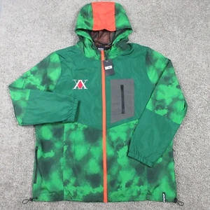 Hunter X Hunter Jacket Mens Extra Large Green Geometric Gon Freecss Windbreaker - Picture 1 of 17