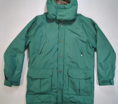Parka de colección LL Bean Maine Warden para hombre grande verde Gore-Tex chaqueta cálida con capucha Foto 1 de 4