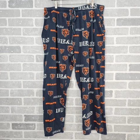 NFL Team Apparel Chicago Bears Size L Football Pajama Sleepwear Bottom Pants Cover