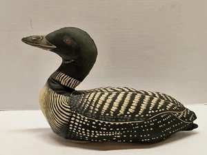 Vintage Fabric Loon Duck Plush 10" Tall 16' Long - Picture 1 of 13