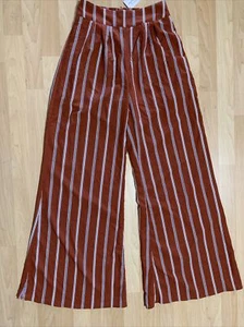"Pantalones para mujer Palazzo a rayas Windsor talla S nuevos con etiquetas entrepierna 32""" - Imagen 1 de 3