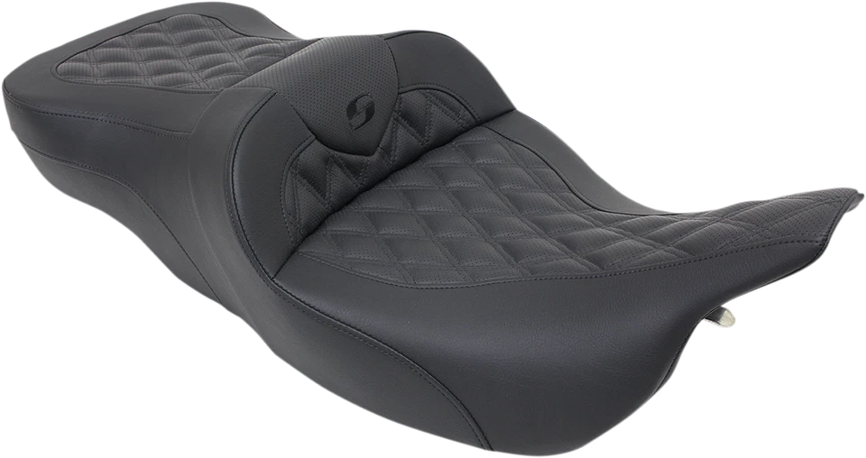 Asiento de sofá de carretera, puntada de celosía completa, Harley Road King 97-07, Street Glide 06-07 Foto 1 de 1