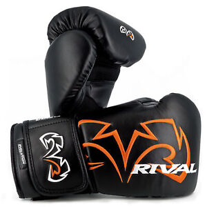 Rival Boxing Evolution Hook and Loop Bag Gloves - Black