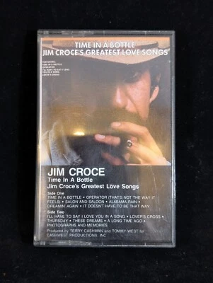 Jim Croce Time In A Bottle Greatest Love Songs Music Cassette 1985 VG - Image 1 of 4