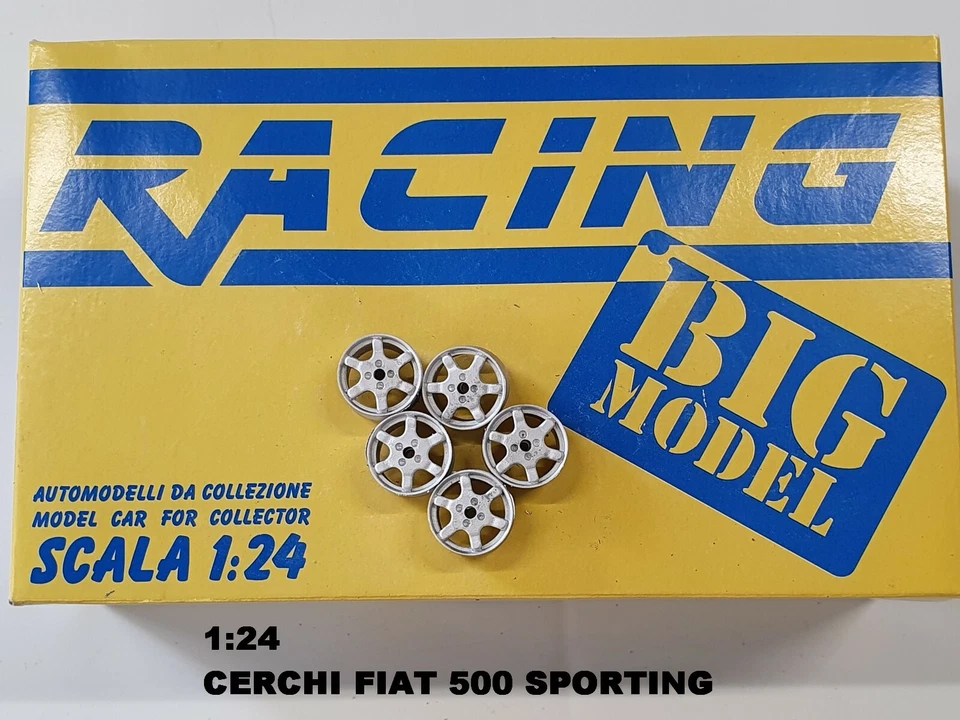 1/24 Set cerchi Rim set Wheel Fiat 500 Sporting - Immagine 1 di 1