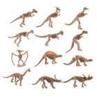 12* divers dinosaures en plastique fossile squelette Dino figures enfants jou#km