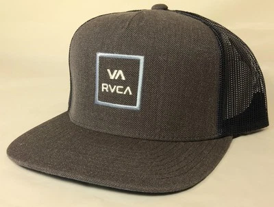 RVCA All The Way Trucker Snapback Hat Cap Gray/ Blue - Image 1 of 2