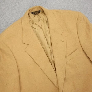 Brooks Brothers Camel Hair Blazer Jacket Mens 45R Tan Sport Coat - Picture 1 of 18