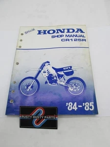 Honda Official Factory 1984-85 CR125R CR125 Shop Service Manual - Picture 1 of 3