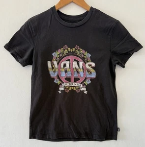 Vans Off The Wall On Tour Forever T-Shirt Adult XS X-Small Short Sleeve Black - Picture 1 of 8