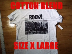 Camiseta Rocky Balboa Logo Retro William Penn Gráfico Blanca Talla XL Philadelphia - Imagen 1 de 7