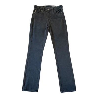 AG Jeans Mari High Rise Slim Straight Corduroy Pants Smoke Gray Size 4 (26) NWT - Image 1 of 4