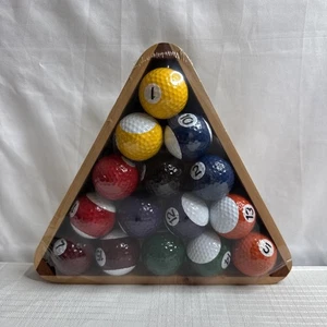 Neiman Marcus Executive Billard Golfball Set Nummeriert 1-15 SELTEN VINTAGE NOS - Bild 1 von 10