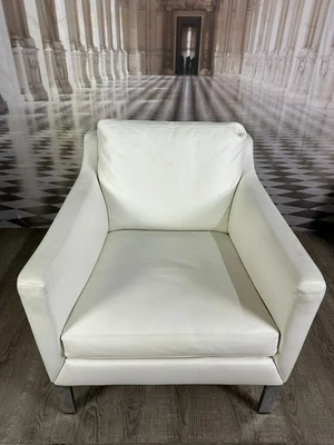 VINTAGE BW SESSEL BIELEFELDER WERKSTÄTTEN HANDGEFERTIGT LEDER CHROM - Bild 1 von 4