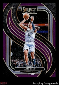 2024-25 Select Purple Cracked Ice #107 Ja Morant 10/99 Premier Level GRIZZLIES - Imagen 1 de 2
